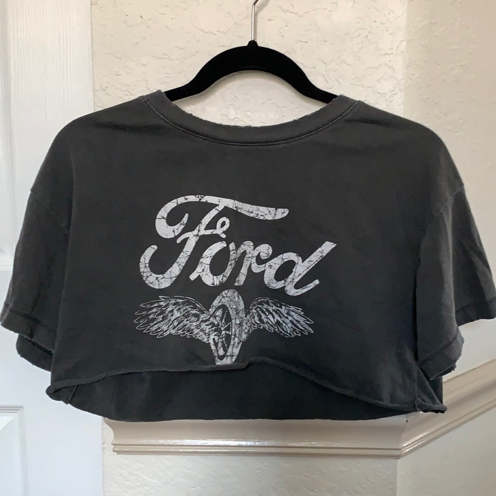 Ford Distressed Crop Top